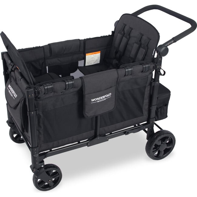 Elite Quad Wagon Style Stroller, Volcanic Black - Single Strollers - 4