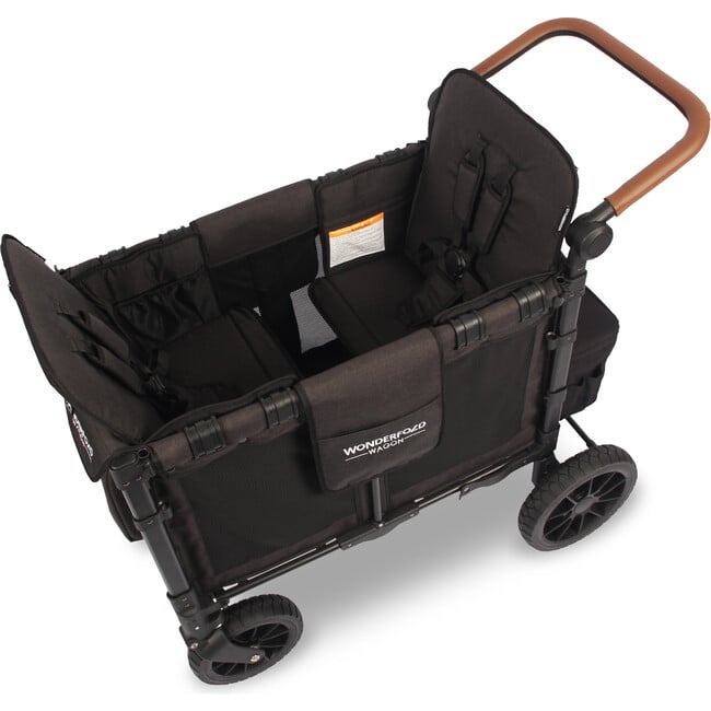 Premium Double Wagon Style Luxe Stroller, Volcanic Black - Single Strollers - 5