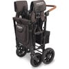 Premium Double Wagon Style Luxe Stroller, Volcanic Black - Single Strollers - 8