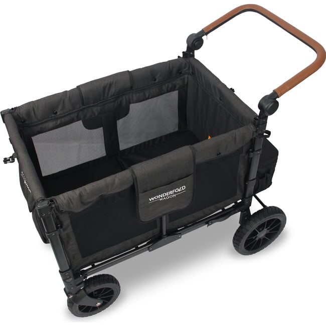 Premium Quad Wagon Style Luxe Stroller, Volcanic Black - Single Strollers - 7