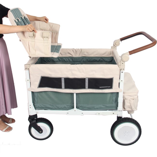 Special Edition Volkswagen Quad Wagon Style Stroller, Sage Green - Single Strollers - 4