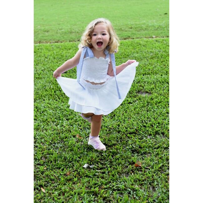 Linen Island Skirt Set, White - Mixed Apparel Set - 2