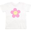 Daisy Smiley S/S Shirt, White - Shirts - 1 - thumbnail