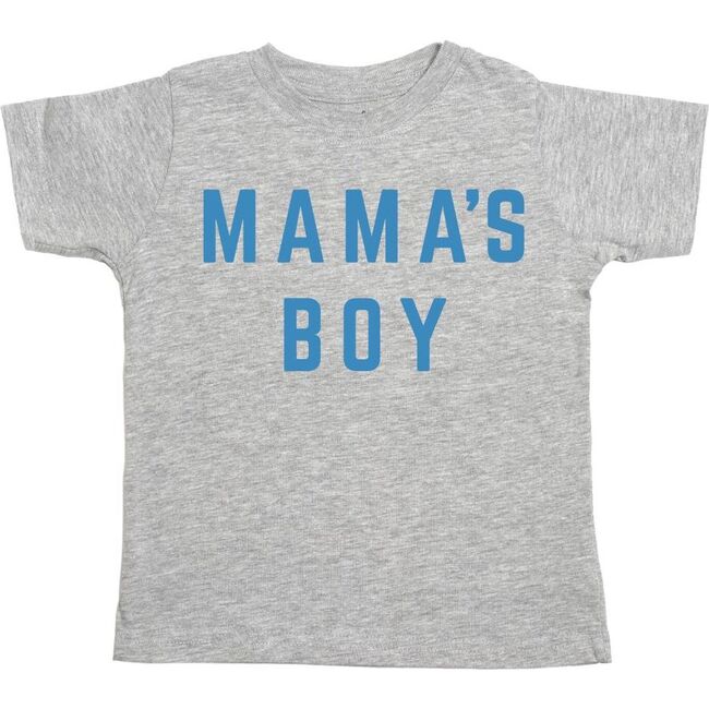 Mama's Boy S/S Shirt, Gray - T-Shirts - 1