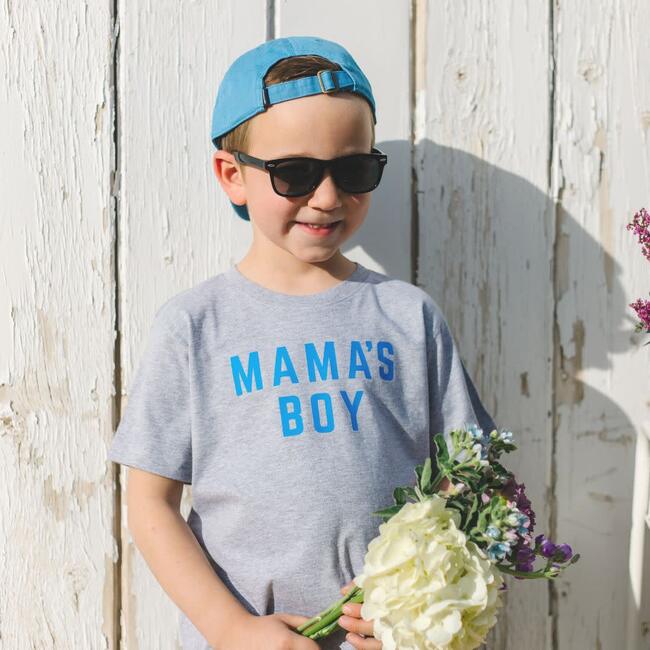 Mama's Boy S/S Shirt, Gray - T-Shirts - 2