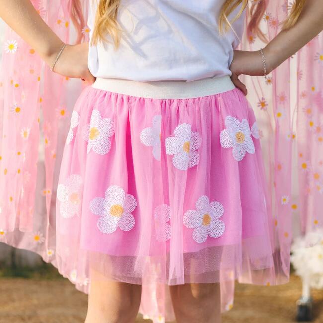 Pink Daisy Sequin Tutu, Pink - Tutus - 2