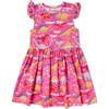 Ruffle Sleeve Above Knee Dress, Paleontology - Dresses - 1 - thumbnail