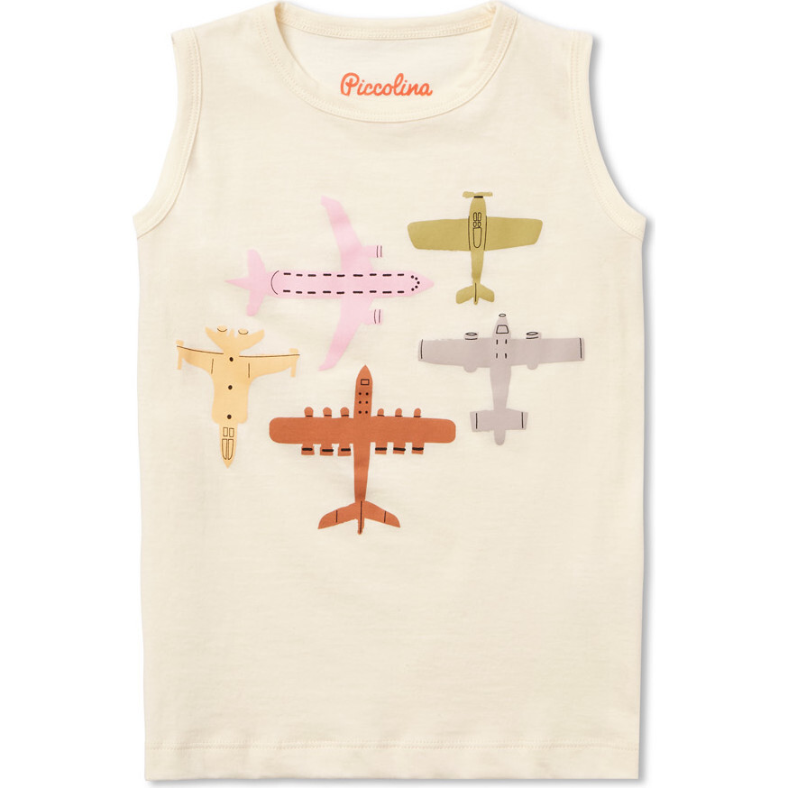 Graphic Artwork Print Tank, Aviation - Tank Tops - 1