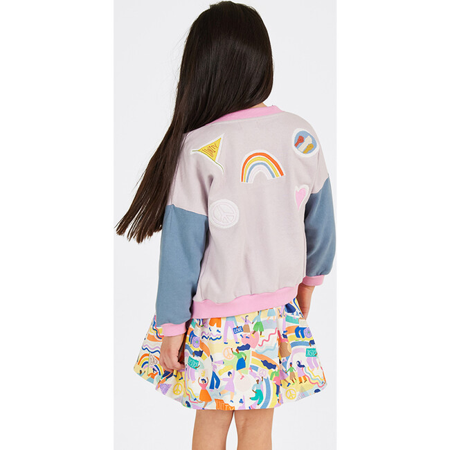 Embroidered Drop Shoulder Bomber Jacket, Activism - Jackets - 4