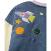 Embroidered Drop Shoulder Bomber Jacket, Space Exploration - Jackets - 3 - thumbnail