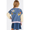Embroidered Drop Shoulder Bomber Jacket, Space Exploration - Jackets - 4