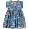 Rolled Sleeve Cuffed Short Sleeve Dress, Ocean Life - Dresses - 1 - thumbnail