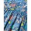 Rolled Sleeve Cuffed Short Sleeve Dress, Ocean Life - Dresses - 2