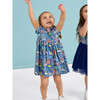 Rolled Sleeve Cuffed Short Sleeve Dress, Ocean Life - Dresses - 3