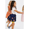 Chambray Appliqué 3-Tier Skirt, Space Exploration - Skirts - 3