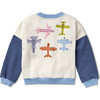 Embroidered Drop Shoulder Bomber Jacket, Aviation - Jackets - 2