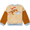 Embroidered Drop Shoulder Bomber Jacket, Paleontology - Jackets - 2
