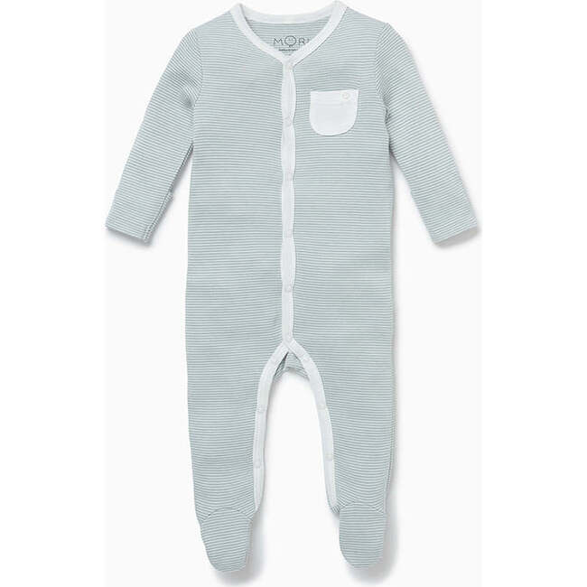 Sleepsuit With Front Opening, White - Rompers - 1