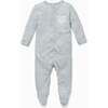Sleepsuit With Front Opening, Grey - Rompers - 1 - thumbnail
