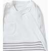 Zip-Up Swaddle Bag, Grey Stripe - Swaddles - 4