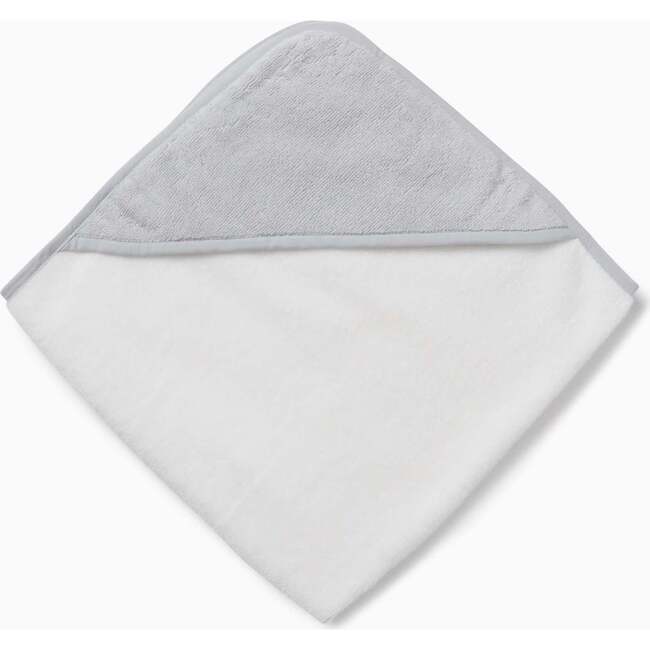 Hooded Towel, White And Grey - Towels - 5