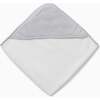 Hooded Towel, White And Grey - Towels - 5