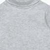 High Roll Neck Bodysuit, Grey Marl - Bodysuits - 6