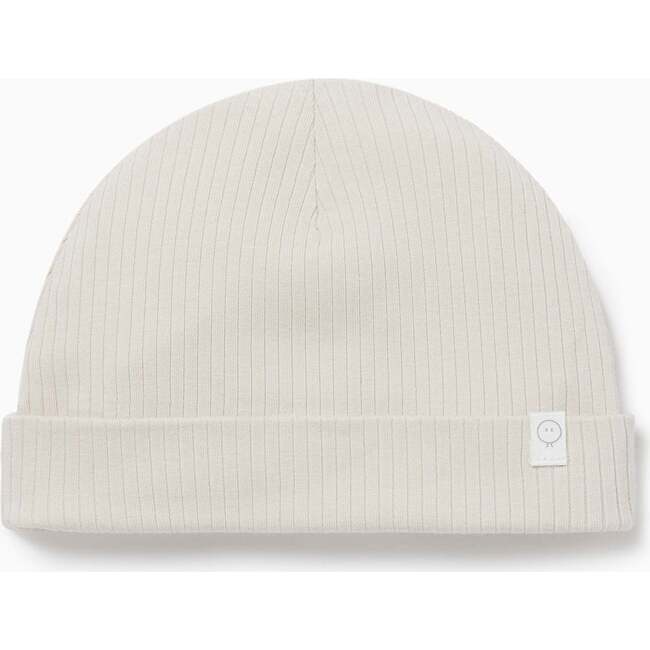 Ribbed Supersoft Roll-Up Hat, Ecru