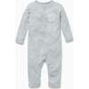 Front Opening Snap Romper, Grey - Rompers - 1 - thumbnail