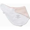 Double-Ply Bandana Style Milk Bib, Blush Stripe - Bibs - 4
