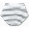 Double-Ply Bandana Style Milk Bib, Blue Stripe - Bibs - 7