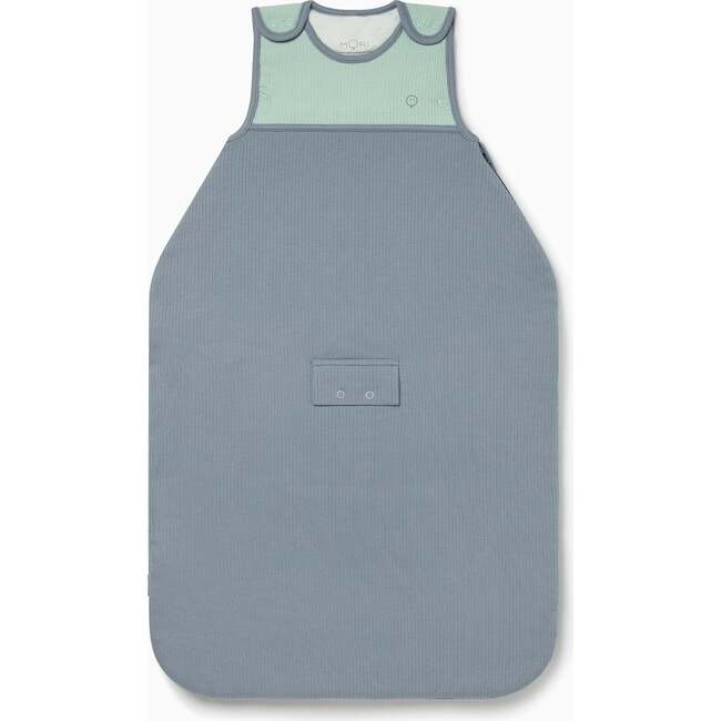 Ribbed Clever Sleeping Sack 1.5 TOG, Sky And Mint