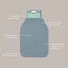 Ribbed Clever Sleeping Sack 1.5 TOG, Sky And Mint - Sleep Sacks - 2