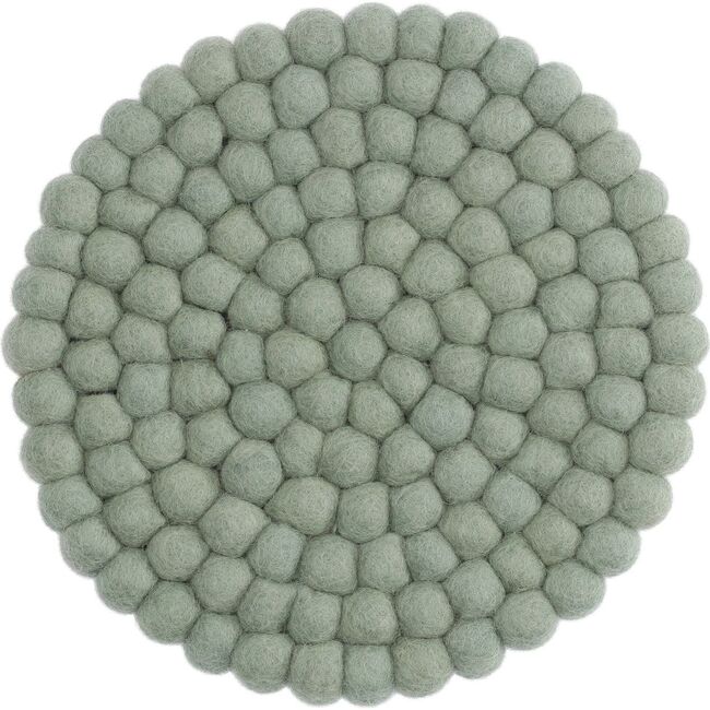 Large Dusty Light Green Coasters, Set of 2