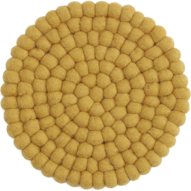 Large Ochre Coasters, Set of 2