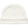 Hazy Italian Cotton Contrast Piped Hat, Pink - Hats - 1 - thumbnail