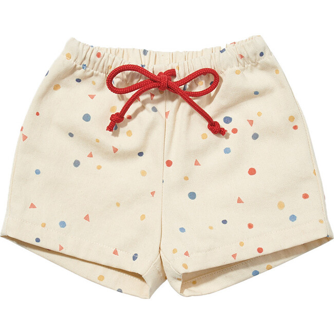 Bingo Baby Contrast Cord Piped Pocket Shorts, Signature Dot