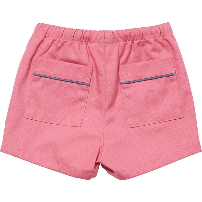 Bingo Baby Contrast Cord Piped Pocket Shorts, Pink - Shorts - 2