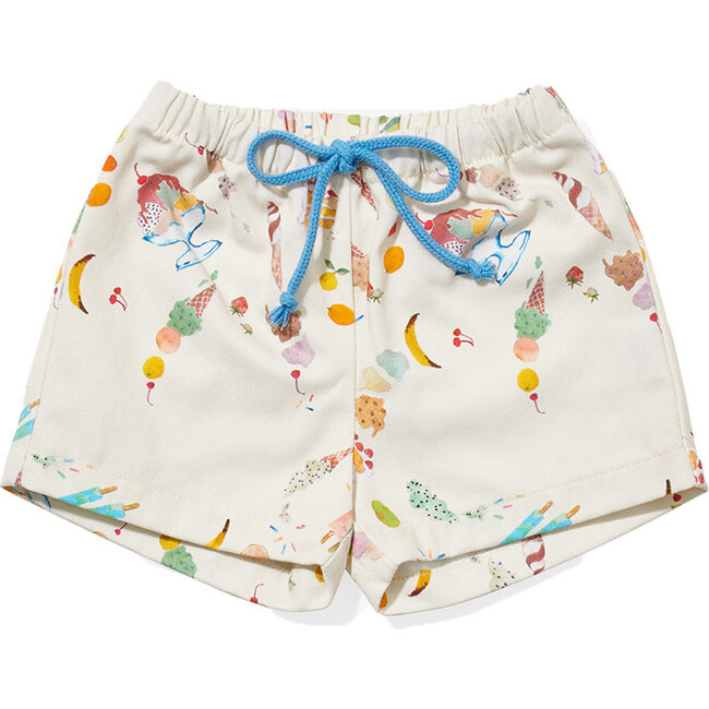 Bingo Baby Contrast Cord Piped Pocket Shorts, Eat Your Ice Cream