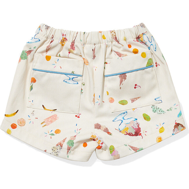 Bingo Baby Contrast Cord Piped Pocket Shorts, Eat Your Ice Cream - Shorts - 3