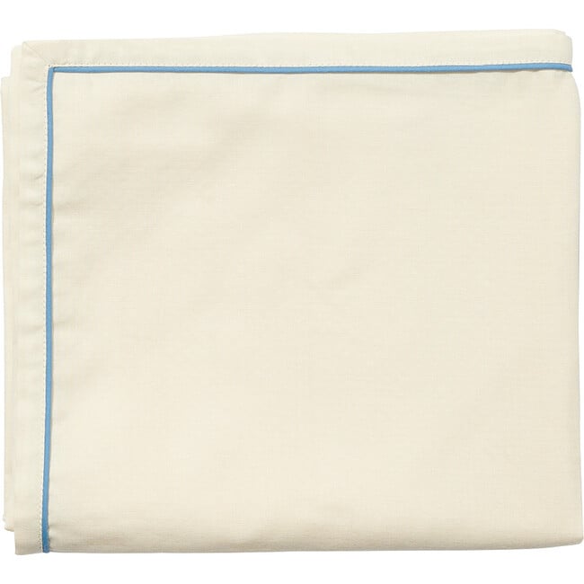 Swaddle Contrast Piped Blanket, Blue - Swaddles - 3