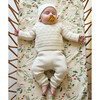 Printed Cotton Elastic Corner Crib Sheet, Eat Your Greens - Crib Sheets - 2