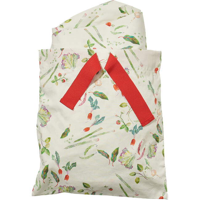 Printed Cotton Elastic Corner Crib Sheet, Eat Your Greens - Crib Sheets - 4