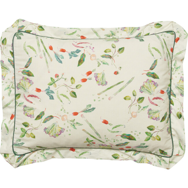 Baby Printed Pillow With Hypoallergenic Filling, Eat Your Greens