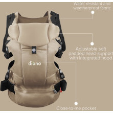 Carus Essentials 3-in-1 Baby Carrier - Sand - Carriers - 2