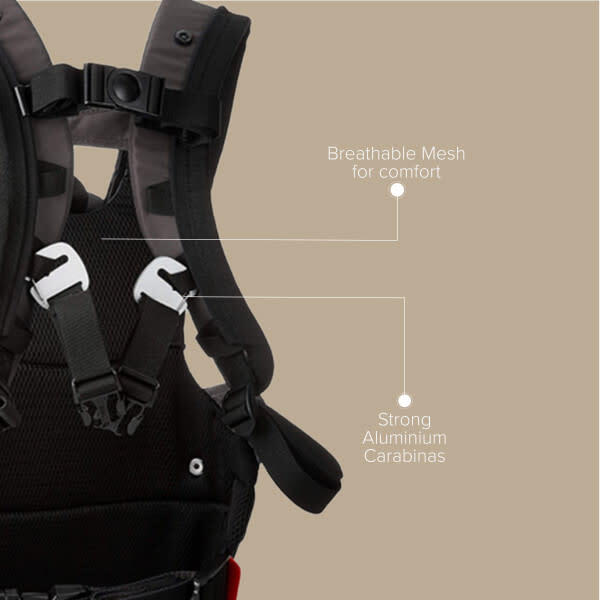 Carus Essentials 3-in-1 Baby Carrier - Grey Light - Carriers - 5
