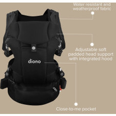 Carus Essentials 3-in-1 Baby Carrier - Black - Carriers - 2