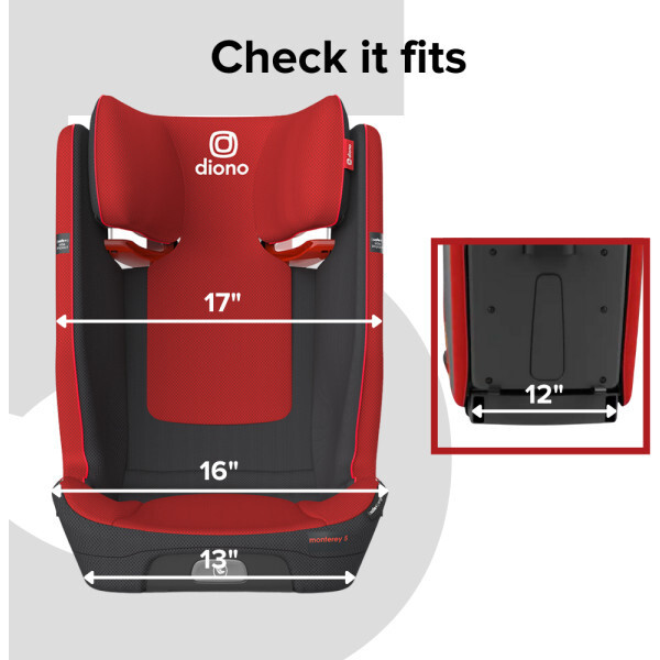 Monterey 5 iST FixSafe Booster Seat - Red Cherry - Booster Seats - 3