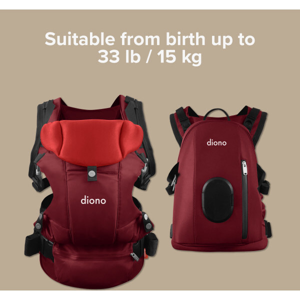 Carus Complete 4-in-1 Baby Carrier - Red - Carriers - 2