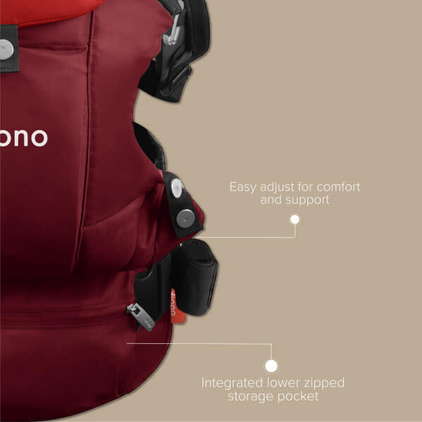 Carus Complete 4-in-1 Baby Carrier - Red - Carriers - 5